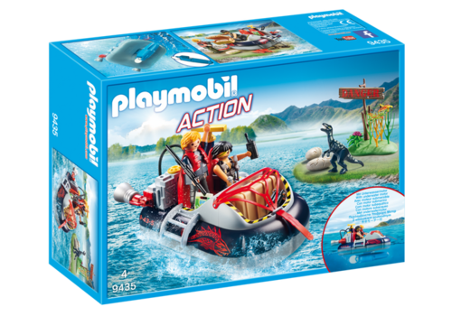 Playmobil 9435 Aéroglisseur et moteur submersible avec Dinosaure (Action)