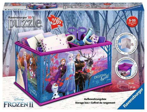 Ravensburger 121229 Puzzle 3D - Boite de rangement - Disney La Reine des Neiges 2 (Puzzle 3D - 216p)