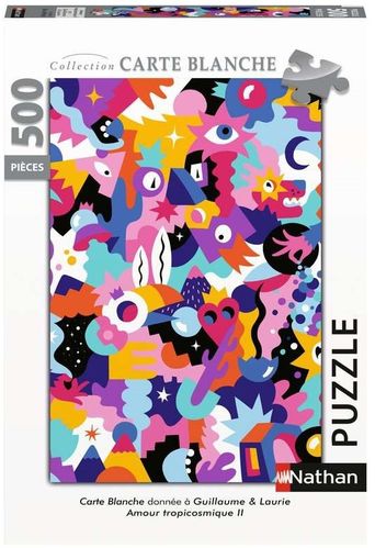 Nathan 872053 Puzzle Adulte - Amour tropicosmique II (Collection Carte blanche) (Puzzle 500p)