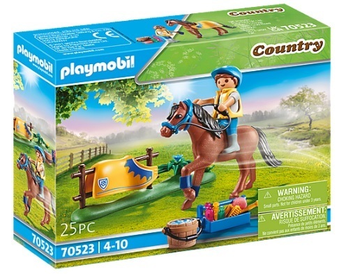 70523 Cavalier avec poney brun (Country)