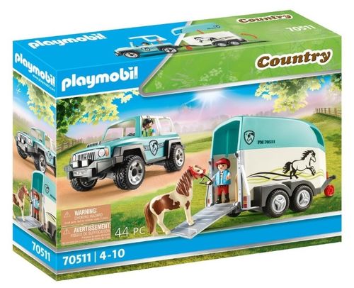 Playmobil 70511 Voiture et van pour poney (Country)