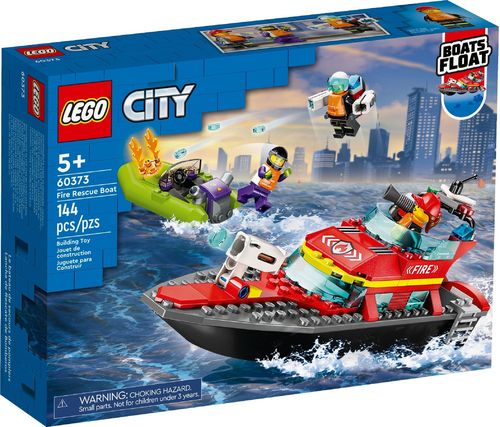 LEGO 60373 Le bateau de sauvetage des pompiers (City) (Pompiers)