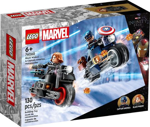 LEGO 76260 Les motos de Black Widow et de Captain America (Marvel Super Heroes)