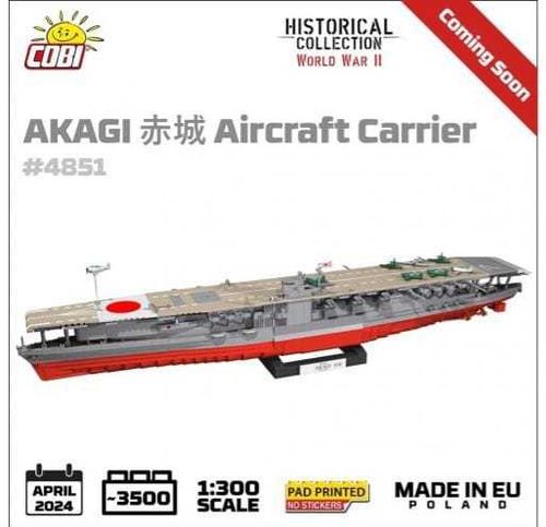 COBI 4851 Porte-avions AKAGI Aircraft Carrier (Historical Colllection) [PRE-COMMANDE avril 2024]